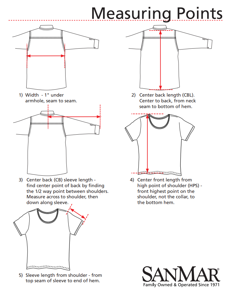 How to Measure a T-Shirt?