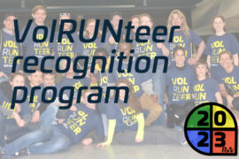 New VolRUNteer recognition program